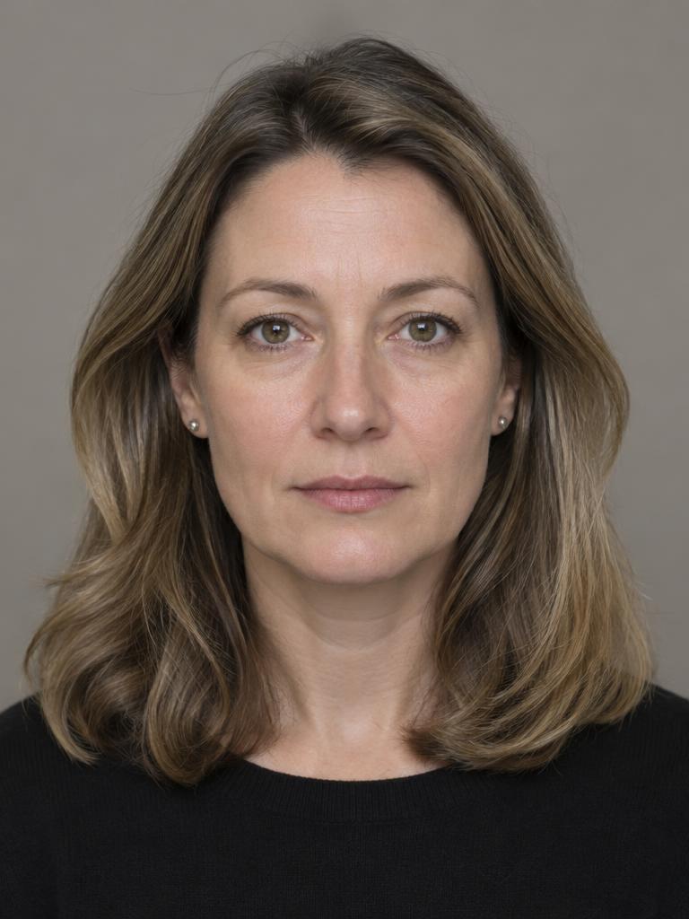 Before: front-view example portrait with natural lip volume